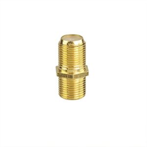 VCE Coaxial Cable Connector, RG6 Coax Cable Extender F-Type Gold Plated Adapter Female to Female for TV Cables, 5-Pack