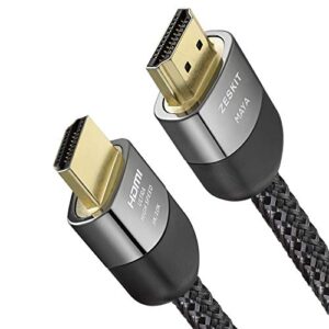 zeskit maya 8k 48gbps certified ultra high speed hdmi cable 6.5ft, 4k120 8k60 144hz earc hdr hdcp 2.2 2.3 compatible with dolby vision apple tv 4k roku sony lg samsung xbox series x rtx 3080 ps4 ps5