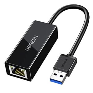 UGREEN USB to Ethernet Adapter for Laptop PC Gigabit USB 3.0 to 10 100 1000 Mbps Network Adapter USB A to RJ45 Wired LAN Adapter Compatible with Nintendo Switch MacBook Mac Mini Windows macOS Linux