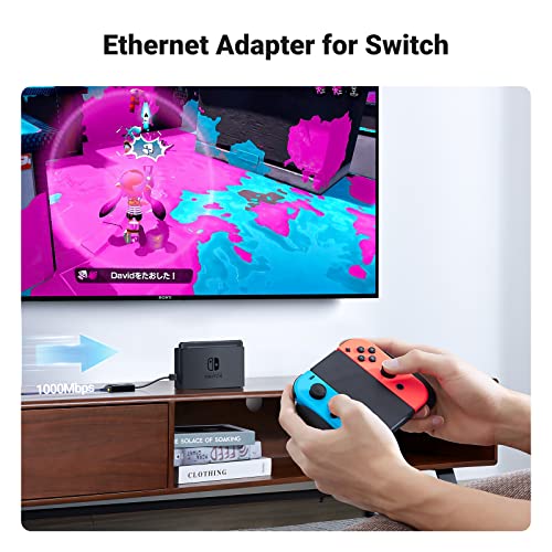 UGREEN USB to Ethernet Adapter for Laptop PC Gigabit USB 3.0 to 10 100 1000 Mbps Network Adapter USB A to RJ45 Wired LAN Adapter Compatible with Nintendo Switch MacBook Mac Mini Windows macOS Linux