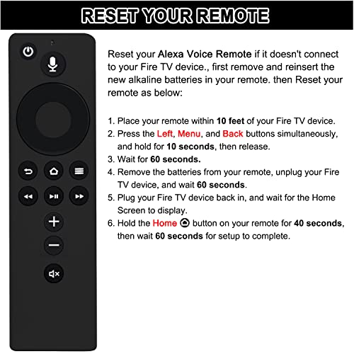 Replacement Voice Remote Control (2nd GEN) L5B83H with Power and Volume Control fit for Amazon 2nd Gen Fire TV Cube and Fire TV Stick,1st Gen Fire TV Cube, Fire TV Stick 4K, and 3rd Gen Amazon Fire TV