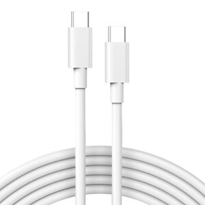 usb c to usb c charging cable for macbook air, mac book pro, type c cord for new ipad pro 12.9/11, air 4/5, mini 6, samsung, pixel, all pd usb c charger, 6.6ft