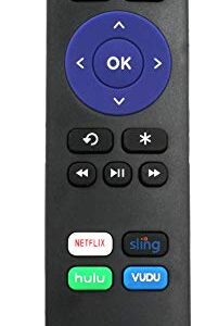 New IR Replaced Remote fit for Roku 1 2 3 4 HD LT XS XD Express 3900R Premiere 4620XB 4210XB 3900R 2500R 2700R 2450XB w Channel Shortcut Buttons, NOT Support for Any Stick or TV