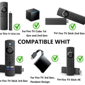 Replacement Voice Remote 2rd Gen for Amazon Fire TV Stick Lite Fire TV Stick 2nd Gen and 3rd Gen Fire TV Stick 2020 Release Fire TV Stick 4K/Max Fire TV Cube (1st and 2nd Gen) Fire TV 3rd Gen