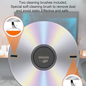 Arsvita CD Laser Lens Cleaner Disc Cleaning Set for CD/VCD/DVD Player, Not Compatible for Bose Player, Safe and Effective