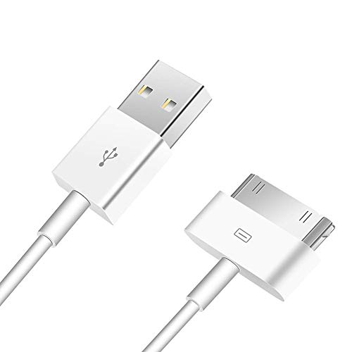 Trenro 2pcs 30 Pin USB Sync Charging Cable Cord Replacement for Old Apple iPhone 4/4S 3G/3GS, iPad 1/2/3,iPod Nano/iPod Touch