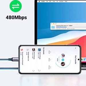 UGREEN USB C to USB C Cable 2-Pack 60W PD 3.0 Fast Charging Cable Compatible with Samsung Galaxy S23/22/Z Fold/Z Flip, Google Pixel 7/6A MacBook Pro 2022, iPad Pro 2022, PS5, Switch, etc. 3.3FT