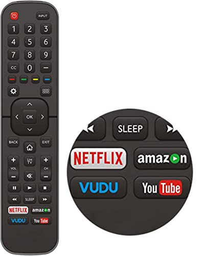 Universal for All Hisense-TV-Remote Compatible with All Hisense 4K LED HD UHD Smart TVs - No Setup Needed