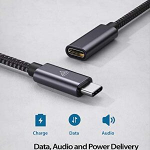 USB Type C Extension Cable (3.3Ft/1m/10Gbps), Faracent USB 3.2 Type C 3.1 Male to Female Extension Charging & Sync for PSVR2 MacBook Air M2 Pro/iPad Mini, iPad Pro Dell XPS Surface Book and More