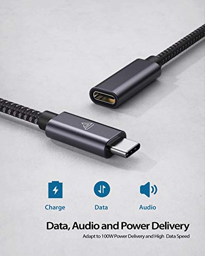 USB Type C Extension Cable (3.3Ft/1m/10Gbps), Faracent USB 3.2 Type C 3.1 Male to Female Extension Charging & Sync for PSVR2 MacBook Air M2 Pro/iPad Mini, iPad Pro Dell XPS Surface Book and More