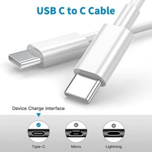 Apple USB C to USB C Cable Ipad Charger Fast Charging 6 ft Long USB-C to USBC Power Cord for MacBook Pro Air/2020/2019/2018/2017/2016/IPad Air 4/5/iPad Pro 12.9/11 Type c 2Pack 6ft