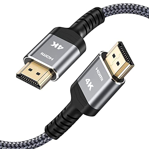 Highwings High-Speed 4K HDMI Cable 25 FT, 18Gbps High Speed 2.0 Braided HDMI Cord, 4K HDR,HDR10,HDCP 2.2,ARC,Video 4K Ultra HD,2160p,HD 1080p,3D, ompatible with Roku TV/HDTV/PS5/Blu-ray