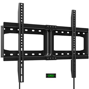 home vision fixed tv wall mount, low profile tv mount for most 32-75 inch tvs, tv wall mount bracket max vesa 600x400mm up to 165lbs fits 16”-18”-24” wood studs, quick release lock
