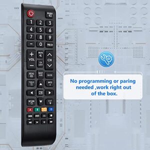 Angrox Universal Remote Control for Samsung-TV-Remote All Samsung LCD LED HDTV 3D Smart TVs Models