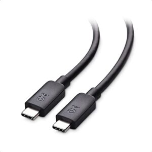 cable matters usb c to usb c monitor cable 6 ft / 1.8m with 4k 60hz video resolution, 100w power delivery, and 5gbps usb-c 3.1 gen 1 data transfer