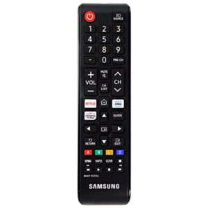 samsung oem remote control with netflix hotkey – black (bn59-01315j)