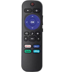 replacement remote control for onn roku tv/tcl roku tv/element roku tv/hisense roku tv remote with netflix disney plus hulu sling【only works with roku tv, not for roku stick and roku box】