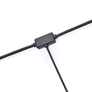 Bingfu FM Radio Antenna FM Dipole Antenna FM Antenna for Stereo Receiver Indoor Pioneer Onkyo Yamaha Marantz Bose Wave Music System FM Radio Home Stereo Receiver AV Audio Video Home Theater Receiver