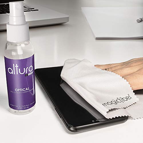 Screen Cleaner Kit - Computer, Laptop & TV Screen Cleaner - Great for Smart TVs, Monitors and Glasses - Comes with 2 MagicFiber Microfiber Cleaning Cloths - Streak Free