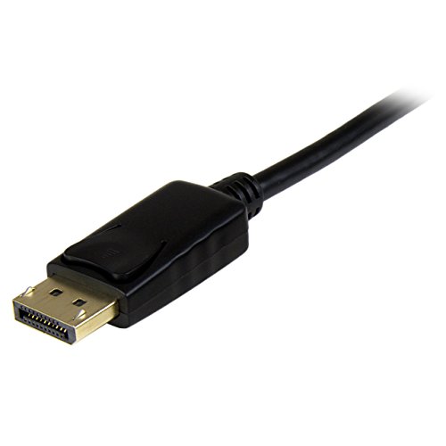 StarTech.com 6ft (2m) DisplayPort to HDMI Cable - 4K 30Hz - DisplayPort to HDMI Adapter Cable - DP 1.2 to HDMI Monitor Cable Converter - Latching DP Connector - Passive DP to HDMI Cord (DP2HDMM2MB)