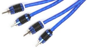 stinger si623 3-foot 2-channel 6000 series audiophile grade rca interconnect cable, blue