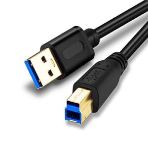 jelly tang usb 3.0 cable a male to b male 3ft,superspeed usb 3.0 a-b/a male to b male cable – for scanner, printers, desktop external hard drivers and more(3ft/1m)