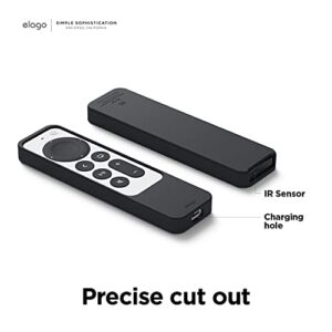 elago R2 Slim Case Compatible with 2022 Apple TV 4K HD Siri Remote 3rd Generation, Compatible with 2021 Apple TV Siri Remote 2nd - Slim, Light, Scratch-Free, Full Access to All Functions [Black]