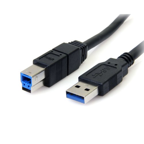 StarTech.com 6 ft / 2m Black SuperSpeed USB 3.0 Cable A to B - USB 3 A (m) to USB 3 B (m) (USB3SAB6BK)