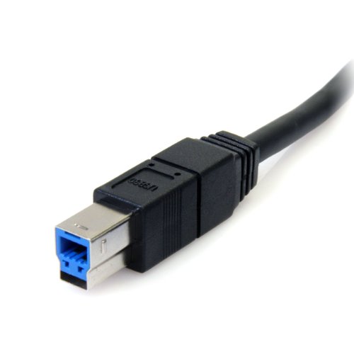 StarTech.com 6 ft / 2m Black SuperSpeed USB 3.0 Cable A to B - USB 3 A (m) to USB 3 B (m) (USB3SAB6BK)