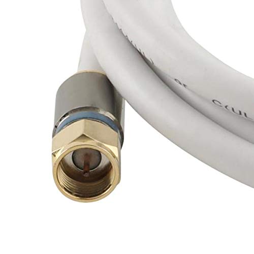 Commercial Electric 6 ft. RG-6 Coaxial Cable - White