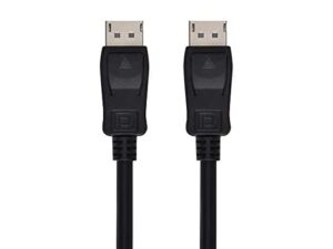 monoprice 8k displayport 2.0 cable – 10 feet | 80.0gbps, 16k resolution, supports nvidia g‑sync amd freesync, compatible for gaming monitor, tv, pc, laptop and more