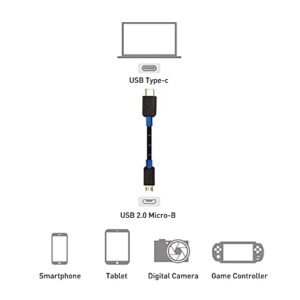 Cable Matters Braided USB C to Micro USB Cable 3.3 ft (Micro USB to USB-C Cable, USB Type C to Micro USB Cable) in Black