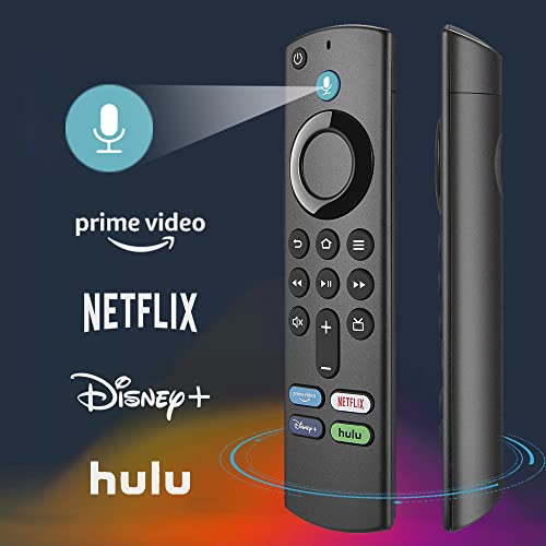 Voice Remote (3rd Gen) Compatible with Fire TV Stick 4K, Fire TV Stick (2nd & 3rd Gen), Fire TV Cube (1st & 2nd Gen), Fire TV (3rd Gen), Fire TV Stick Lite, 2021 Release