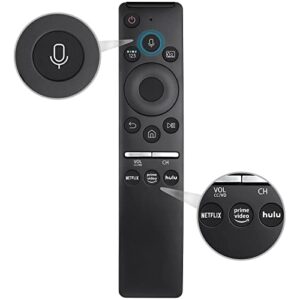 loutoc replacement voice remote for samsung smart tvs, for samsung-tv-remote with voice function, for samsung crystal uhd qled curved 4k 8k smart tvs(2020/2021)
