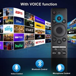 LOUTOC Replacement Voice Remote for Samsung Smart TVs, for Samsung-TV-Remote with Voice Function, for Samsung Crystal UHD QLED Curved 4K 8K Smart TVs(2020/2021)