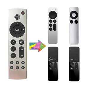 new universal replacement remote fit for apple tv 4k/apple tv gen 1 2 3 4/ apple tv hd a2169 a1842 a1625 a1427 a1469 a1378 a1218 without voice command/plastic