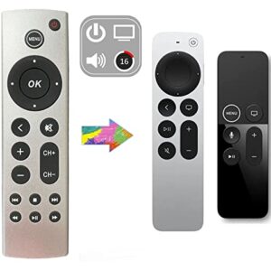 New Universal Replacement Remote Fit for Apple TV 4K/Apple TV Gen 1 2 3 4/ Apple TV HD A2169 A1842 A1625 A1427 A1469 A1378 A1218 Without Voice Command/Plastic