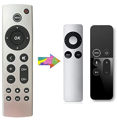 New Universal Replacement Remote Fit for Apple TV 4K/Apple TV Gen 1 2 3 4/ Apple TV HD A2169 A1842 A1625 A1427 A1469 A1378 A1218 Without Voice Command/Plastic