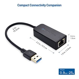Cable Matters Plug & Play USB to Ethernet Adapter with PXE, MAC Address Clone Support (USB 3.0 to Gigabit Ethernet, Ethernet to USB, Ethernet Adapter for Laptop) Supporting 10/100/1000Mbps in Black