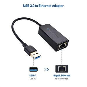 Cable Matters Plug & Play USB to Ethernet Adapter with PXE, MAC Address Clone Support (USB 3.0 to Gigabit Ethernet, Ethernet to USB, Ethernet Adapter for Laptop) Supporting 10/100/1000Mbps in Black