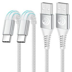 yosou usb c cable 10ft 2pack, 3.1a type c charger fast charging cable,braided extra long usb a to type c phone charger cord for samsung galaxy a03s s22 s21 s20fe s10 s9 s8 a12 a13 a32,note10 9 8,ps5