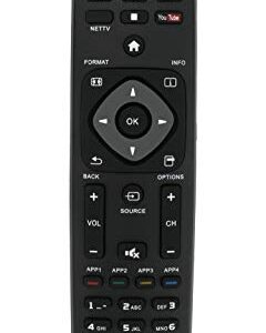 New Replaced Remote fit for Philips Smart TV NH500U NH500UW NH503UP 43PFL4902 65PFL5602 55PFL5602 50PFL5602 43PFL5602 75PFL6601 32PFL4902 40PFL4901 43PFL4901 43PFL4902 50PFL4901 50PFL5601 50PFL5602/F7