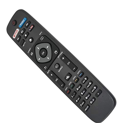 New Replaced Remote fit for Philips Smart TV NH500U NH500UW NH503UP 43PFL4902 65PFL5602 55PFL5602 50PFL5602 43PFL5602 75PFL6601 32PFL4902 40PFL4901 43PFL4901 43PFL4902 50PFL4901 50PFL5601 50PFL5602/F7