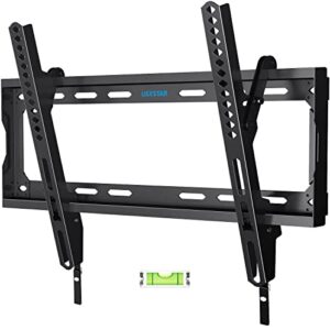 tilting tv wall mount for most 26-60 inch tvs, tilt tv mount with quick release lock, low profile wall mount tv bracket max vesa 400x400mm, holds up to 99 lbs, fits 8”-16” studs by usx star