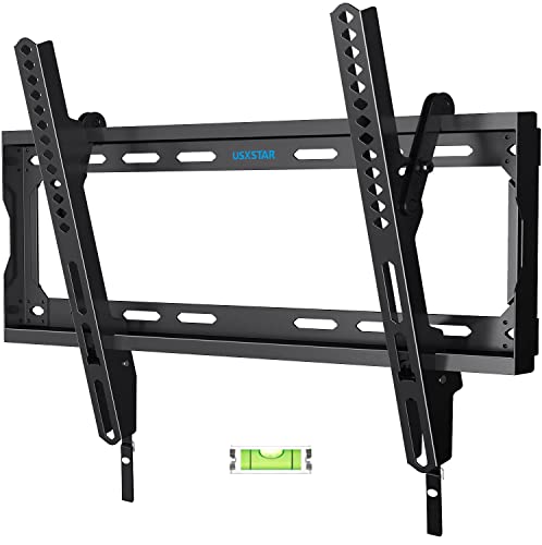 Tilting TV Wall Mount for Most 26-60 Inch TVs, Tilt TV Mount with Quick Release Lock, Low Profile Wall Mount TV Bracket Max VESA 400x400mm, Holds up to 99 lbs, Fits 8''-16'' Studs by USX STAR