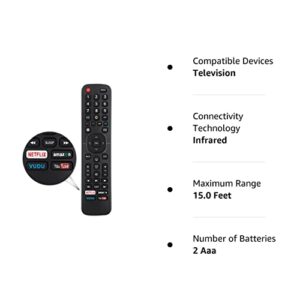 Marvour for Hisense-TV-Remote Compatible with All Hisense 4K LED HD UHD Smart TVs