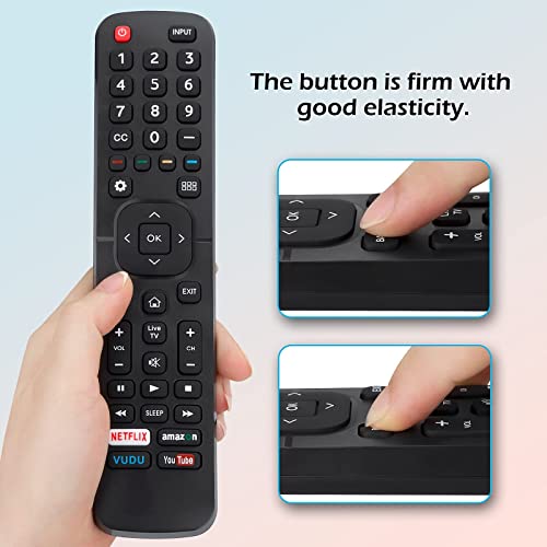 Marvour for Hisense-TV-Remote Compatible with All Hisense 4K LED HD UHD Smart TVs