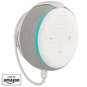 made for amazon mount for echo dot (3rd gen) – white