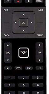 XRT122 Remote for VIZIO Smart TV D32-D1 D32H-D1 D32X-D1 D39H-D0 D40-D1 D40U-D1 D55U-D1 D58U-D3 D60-D3 D65U-D2 E32-C1 E32H-C1 E40-C2 E40X-C2 E43-C2 E48-C2 E50-C1 D40F-E1 E55-C1 E65-C3 E65X-C2 E70-C