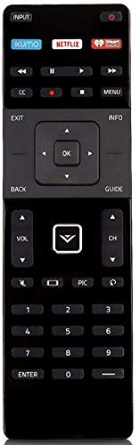 XRT122 Remote for VIZIO Smart TV D32-D1 D32H-D1 D32X-D1 D39H-D0 D40-D1 D40U-D1 D55U-D1 D58U-D3 D60-D3 D65U-D2 E32-C1 E32H-C1 E40-C2 E40X-C2 E43-C2 E48-C2 E50-C1 D40F-E1 E55-C1 E65-C3 E65X-C2 E70-C